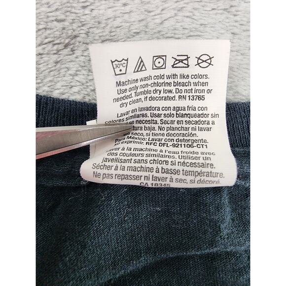 Fruit of the Loom Christmas Santa Funny Graphic Tee Size XL Black Holiday Humor - Picture 6 of 10